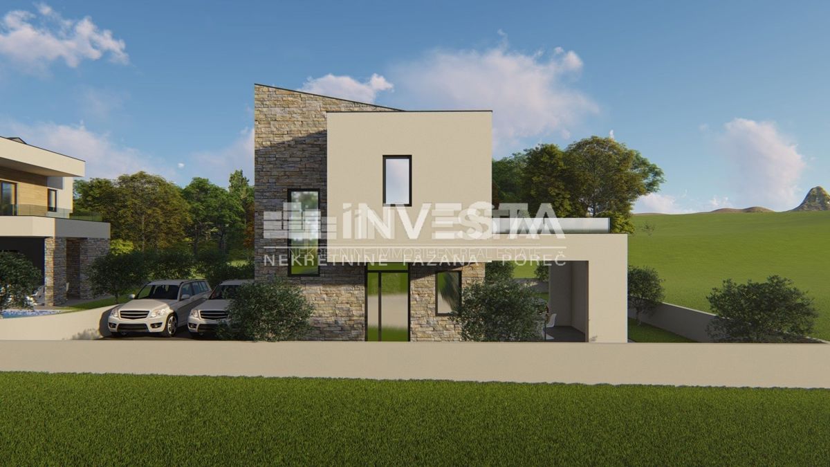 Istra, Marčana, počitniška vila z bazenom, 2 km od morja, NOVOGRADNJA