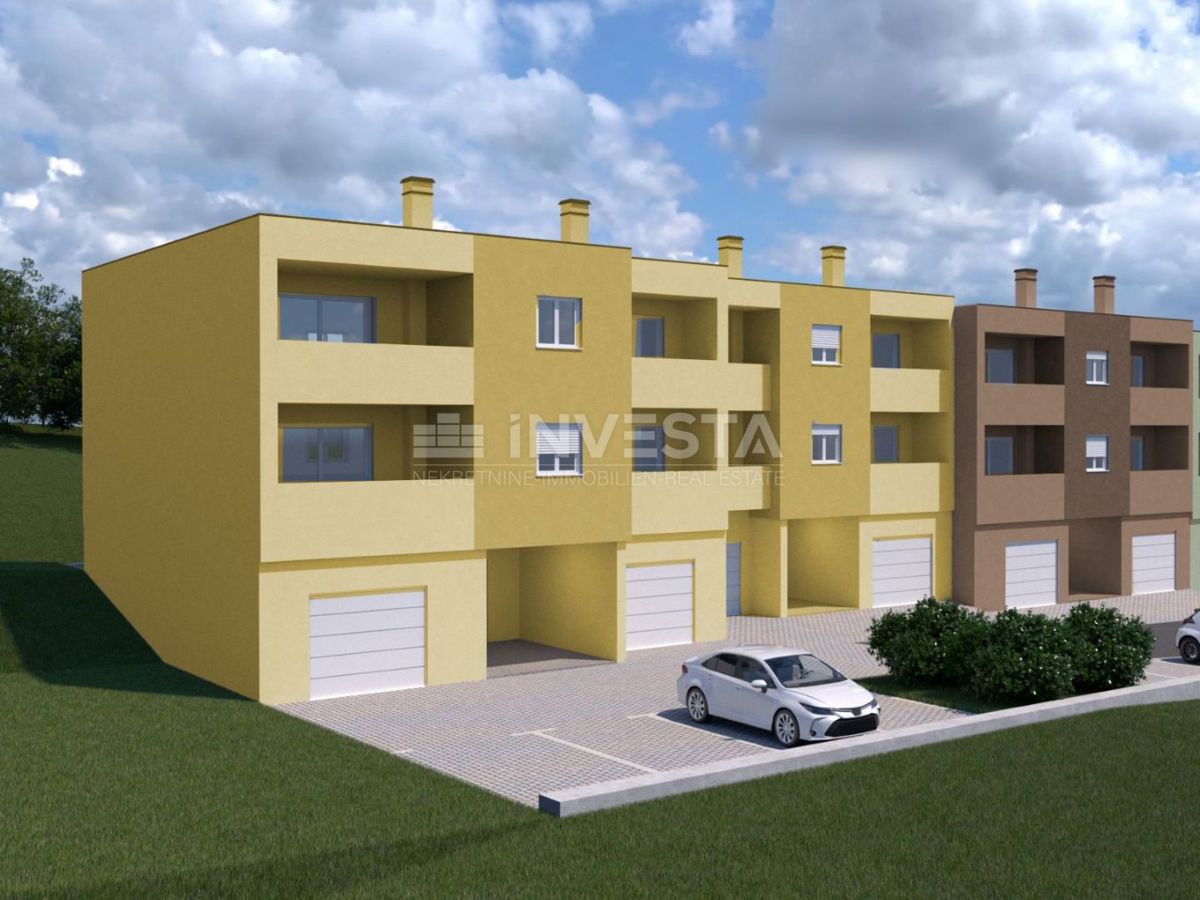 Šijana – stanovanje v gradnji, 2 spalnici, terasa in zasebno garažno mesto