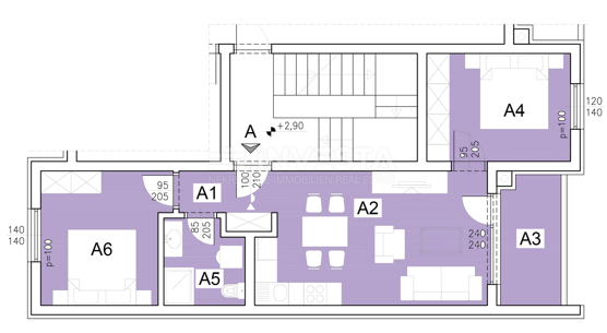 Šijana – stanovanje v gradnji, 2 spalnici, terasa in zasebno garažno mesto