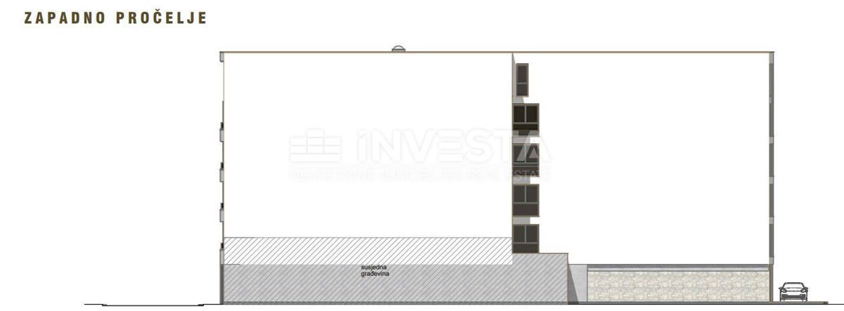 Pula, Center, dupleks stanovanje v 4. nadstropju 127,92 m2, 4s+db, novogradnja