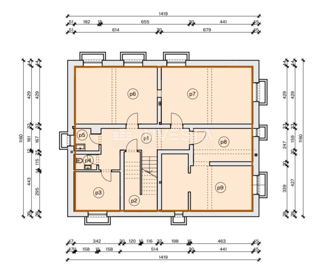 Pula, Pješčana uvala, penthouse 152 m2, 200 m od morja