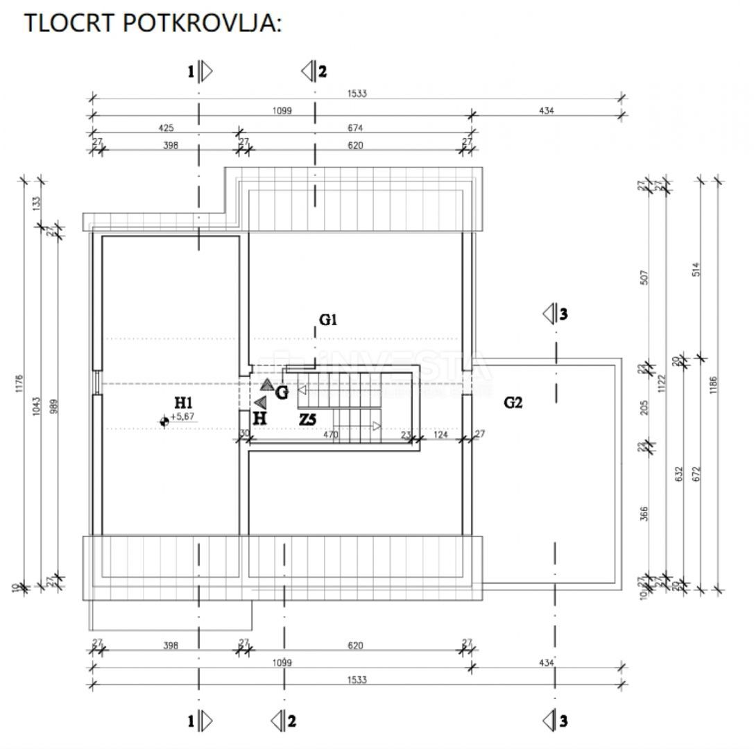 Hrvaška, Istra, Medulin, Apartmajska hiša 630 m², le 100 m od morja, Izjemna lokacija!