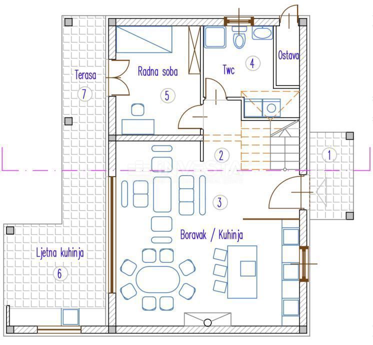 Okolica Vrsarja, vila v gradnji z bazenom, 144 m2, 3 ss