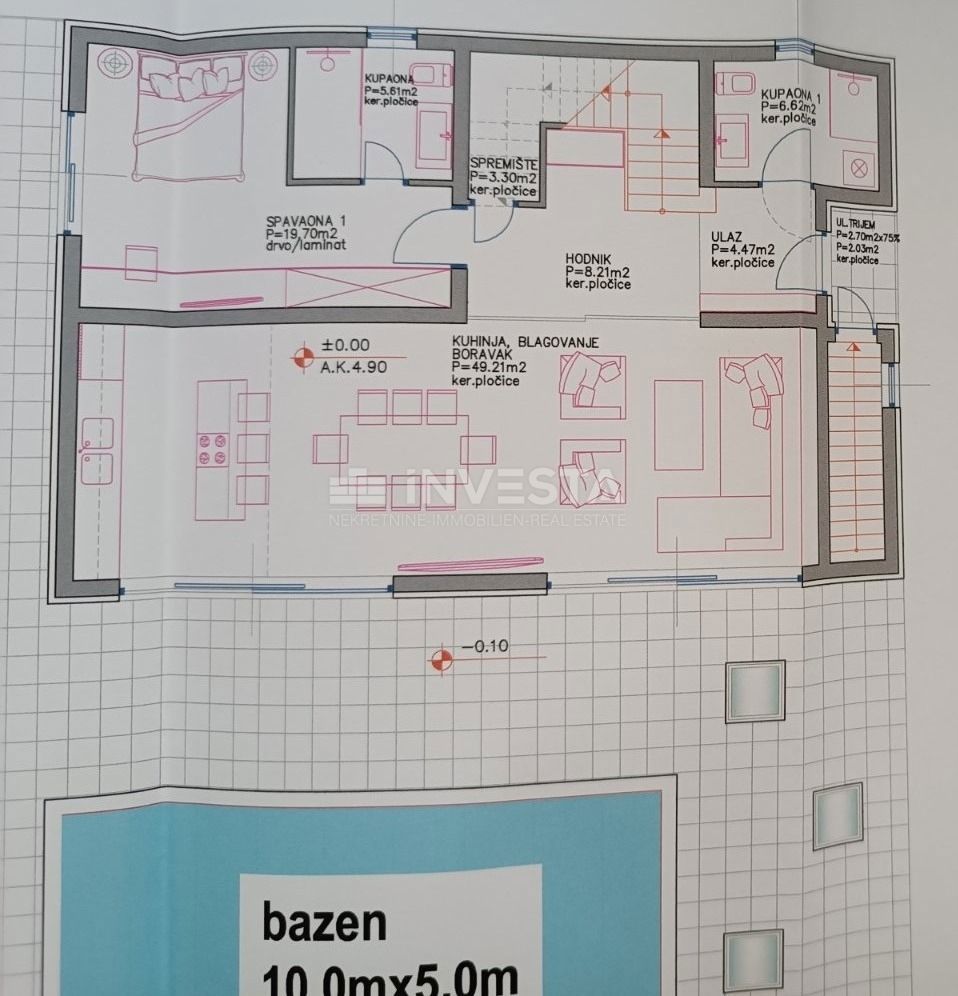 Fažana, zemljišče s gradbenim dovoljenjem, 200 m od morja.