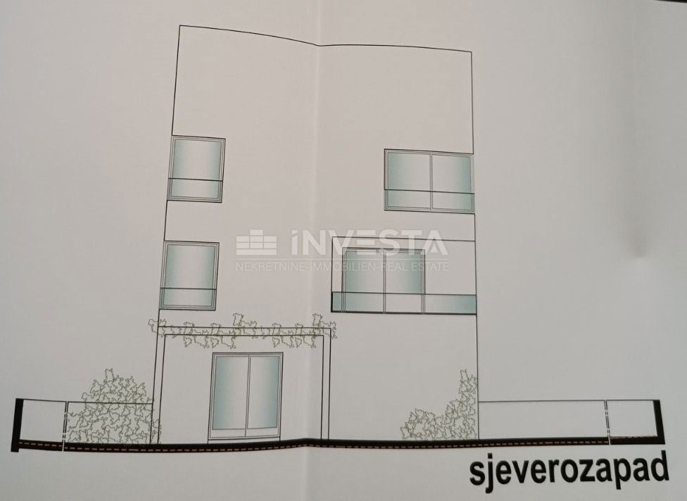 Fažana, zemljišče s gradbenim dovoljenjem, 200 m od morja.