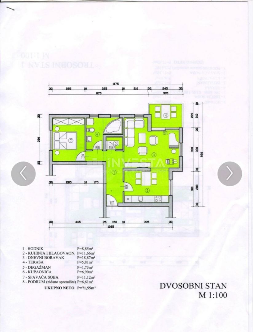 Stanovanje Umag, 33,77m2