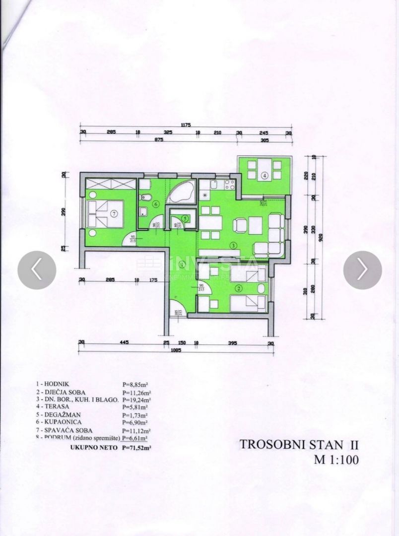 Stanovanje Umag, 33,77m2