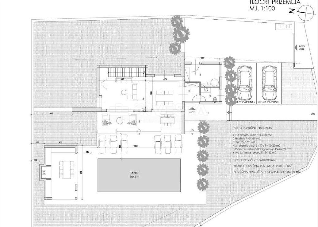 Okolica Svetvinčenta, Moderna vila z bazenom, novogradnja