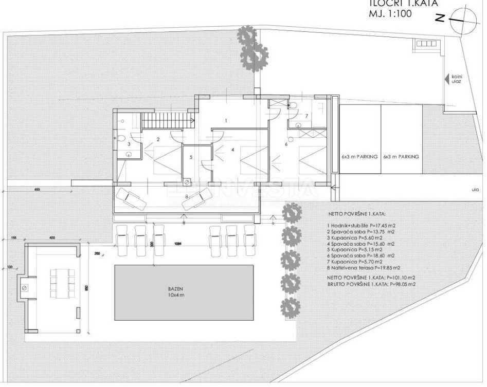 Okolica Svetvinčenta, Moderna vila z bazenom, novogradnja