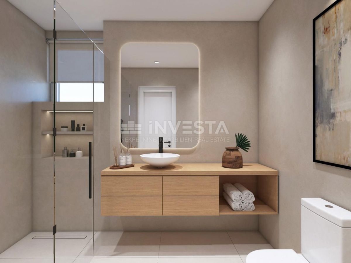 Premantura, novozgrajeni stanovi z vrtom, blizu centra in morja