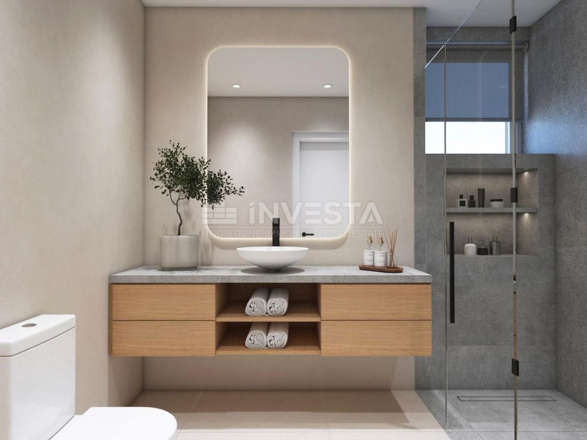 Premantura, novozgrajeni stanovi z vrtom, blizu centra in morja