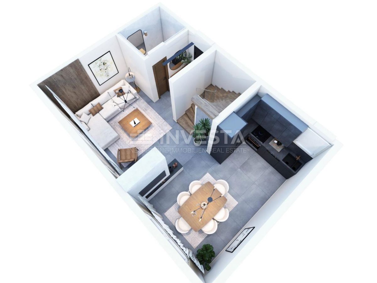 Premantura, novozgrajeni stanovi z vrtom, blizu centra in morja