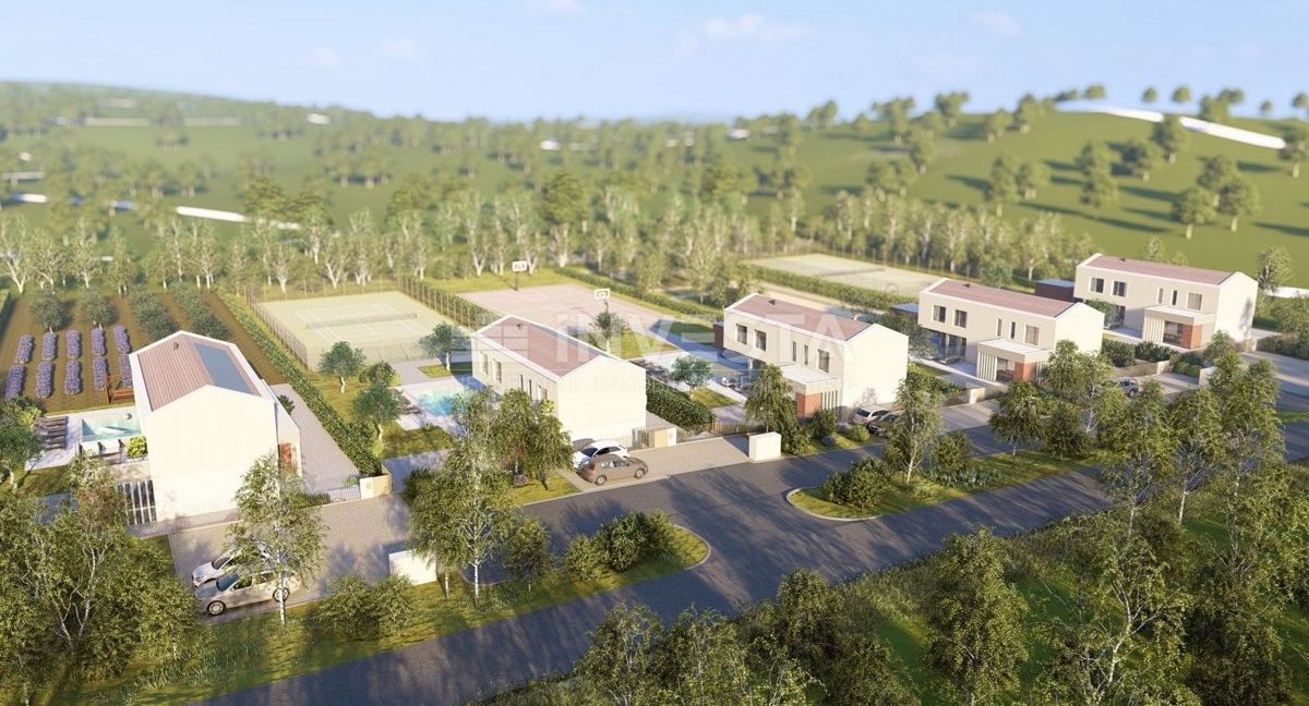 Okolica Labina, čudovita vila s bazenom in strešnim terasama