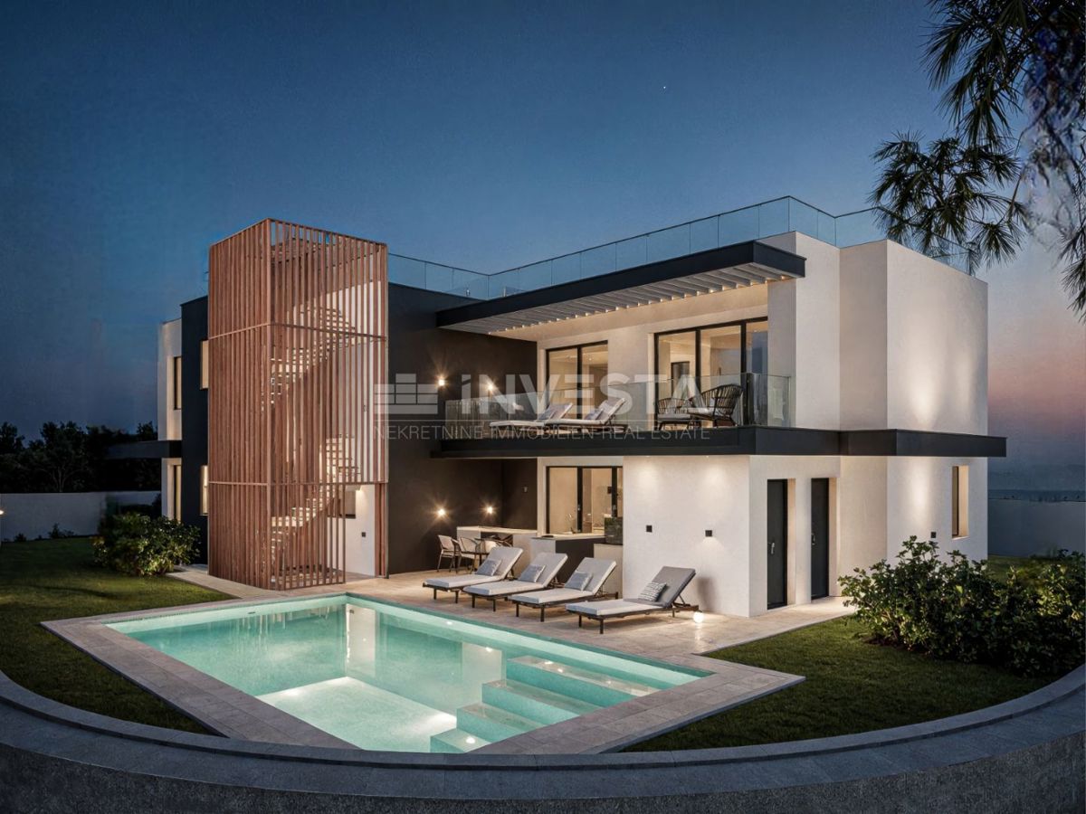 Medulin, sodobna vila s bazenom, blizu morja