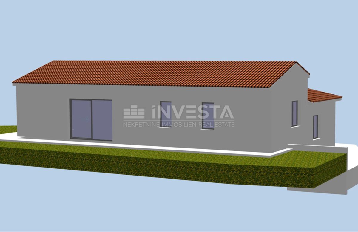 Vodnjan, okolica - pet gradbenih parcel z načrtom za gradnjo hiš
