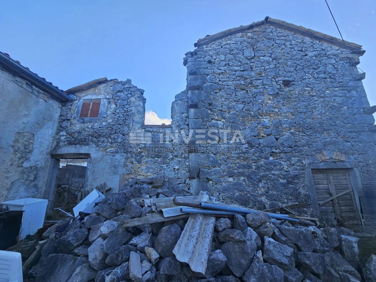 Ročko Polje, istrske kamnite hiše z vrtom