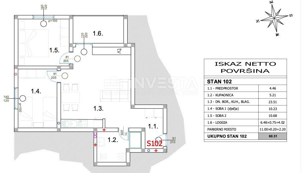  Območje Fažane, apartma s teraso in parkiriščem, blizu morja.