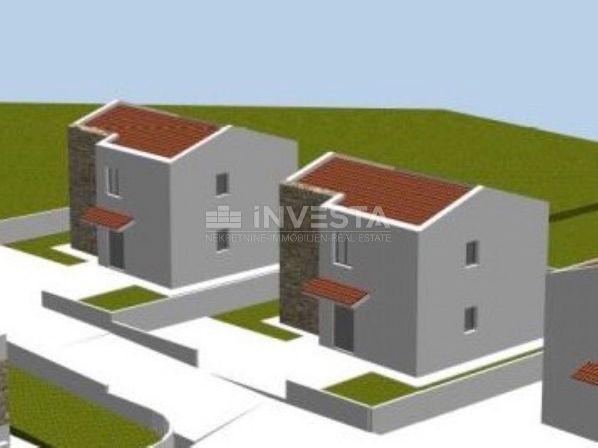 Vodnjan, zemljišče 323m² s projektom za gradnjo hiše 165m²