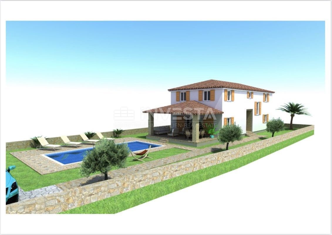 Okolica Barbane, zazidljivo zemljišče s projektom