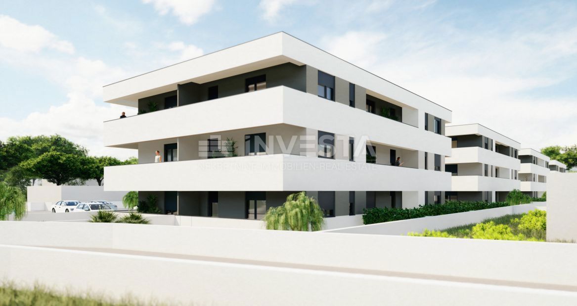 Okolica Pule, dvosobno stanovanje v 1. nadstropju novogradnje, parkirišče