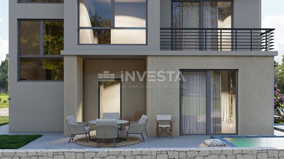 Moderen stanovanje s bazenom in vrtom v pritličju