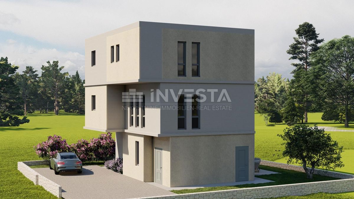 Moderen stanovanje s bazenom in vrtom v pritličju