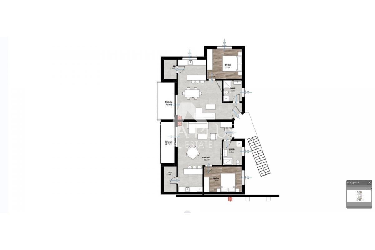 Tar - Apartma v 1. nadstropju