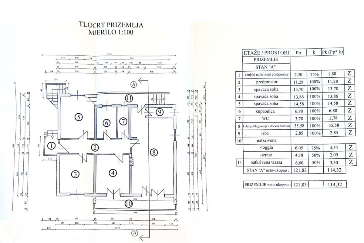 Hiša v Poreču s 3 apartmaji in lepo parcelo