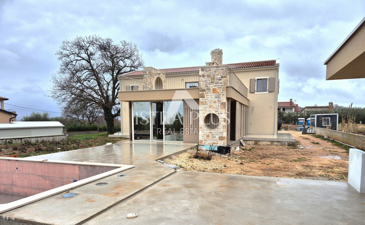 Istra, območje Poreča - Nova luksuzna vila s pogledom na morje - idejni projekt, visokokakovostna gradnja