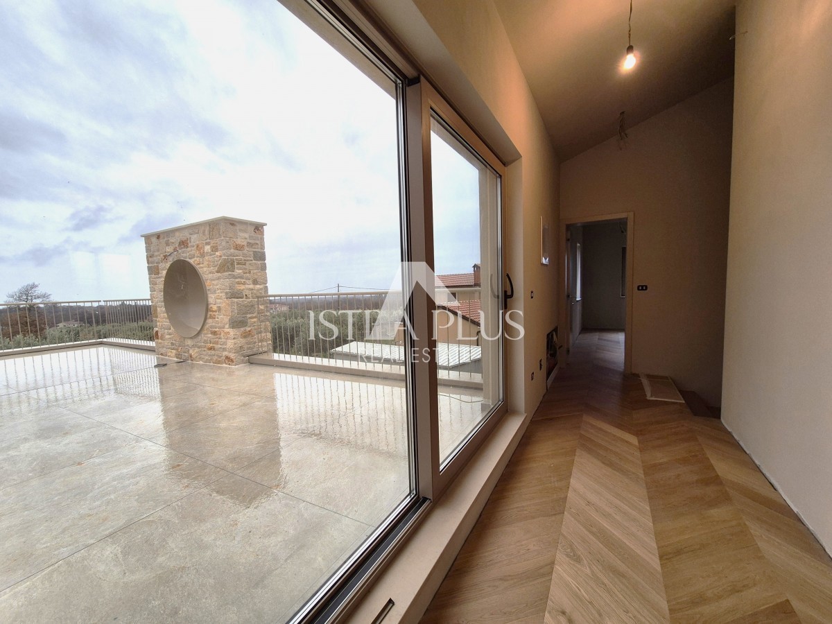 Istra, območje Poreča - Nova luksuzna vila s pogledom na morje - idejni projekt, visokokakovostna gradnja