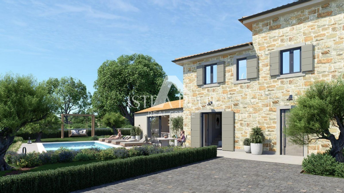 Istra, območje Višnjana - Čudovita mediteranska hiša z bazenom