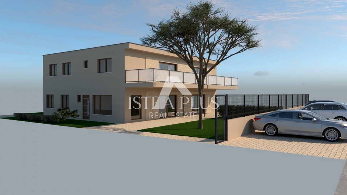 Poreč, predelna stena, odlična lokacija! Stanovanje z 2 spalnicama in zasebnim vrtom velikosti 95 m²