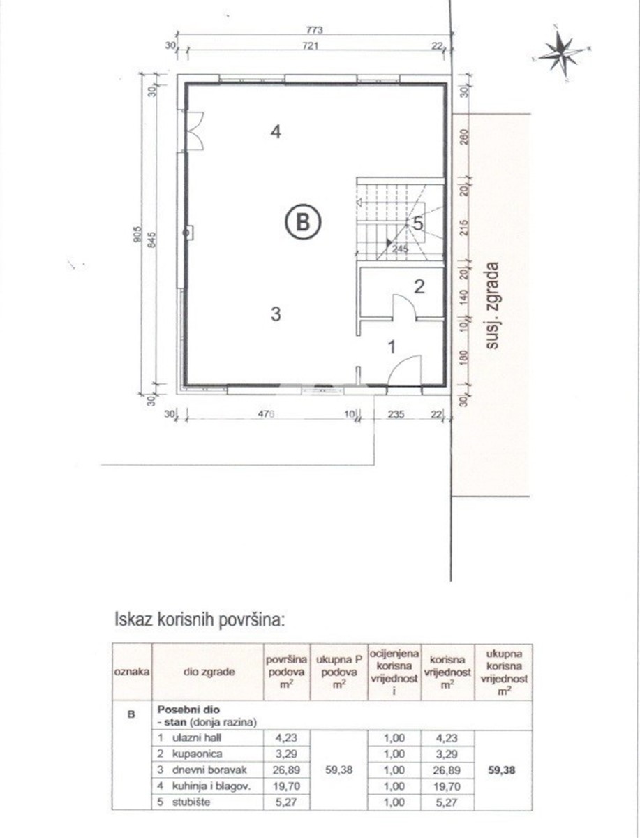 Apartma v dveh etažah v hiši z dvema apartmajema na odlični lokaciji v Poreču