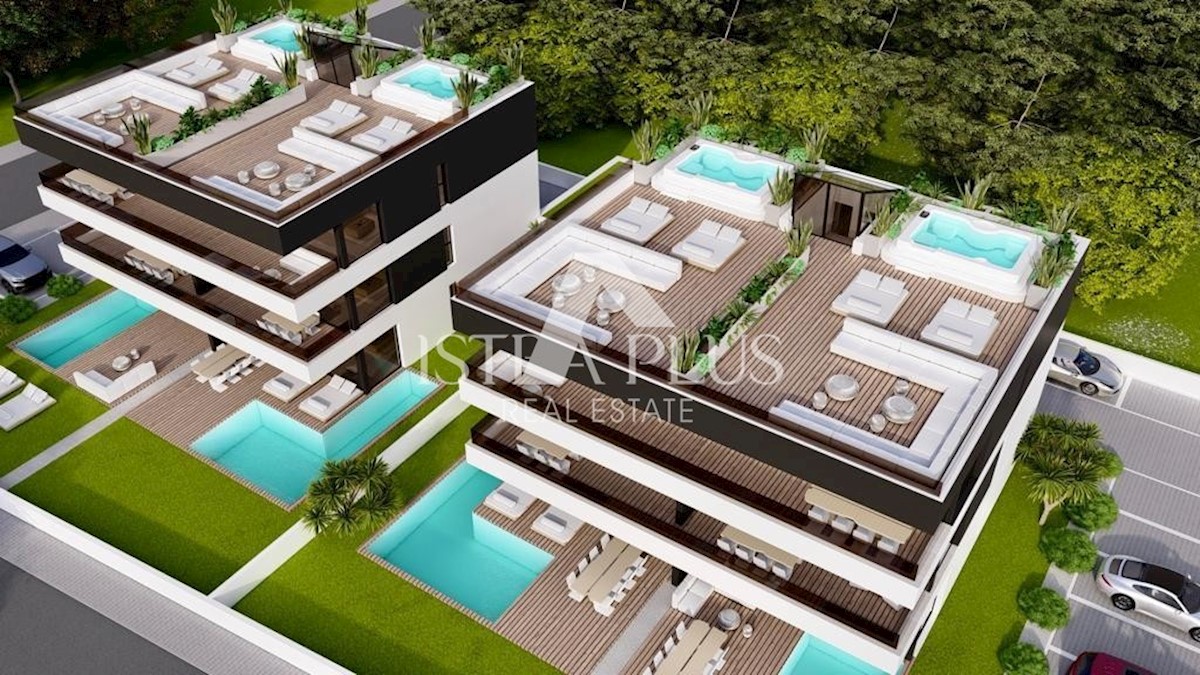 Penthouse v 2. nadstropju s štirimi spalnicami - Poreč