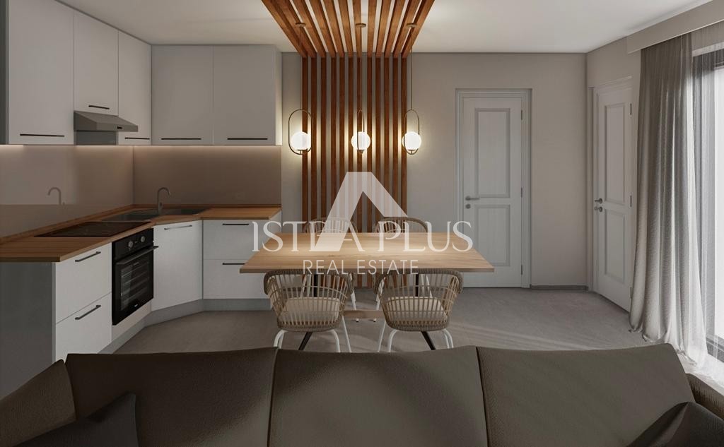 Istra, Novozgrajeno stanovanje na atraktivni lokaciji v mirnem istrskem obalnem mestu