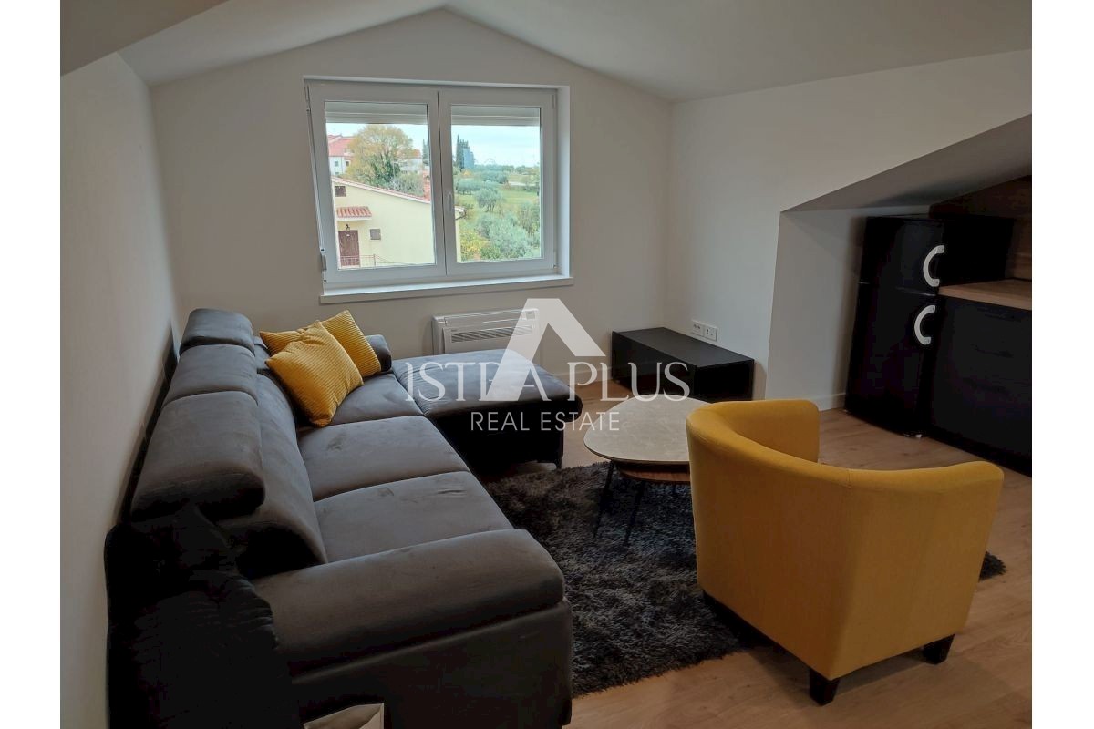 Kamnita hiša z bazenom + apartma, pogled na Motovun