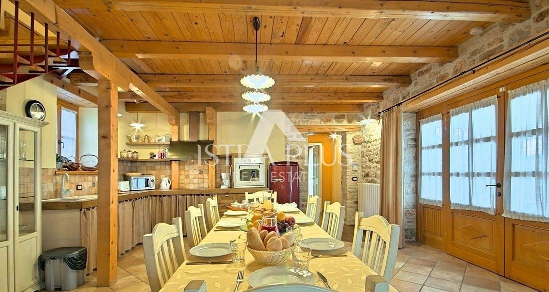 ČUDOVITA KAMNITA VILA Z BAZENOM IN LETO KUHINJO