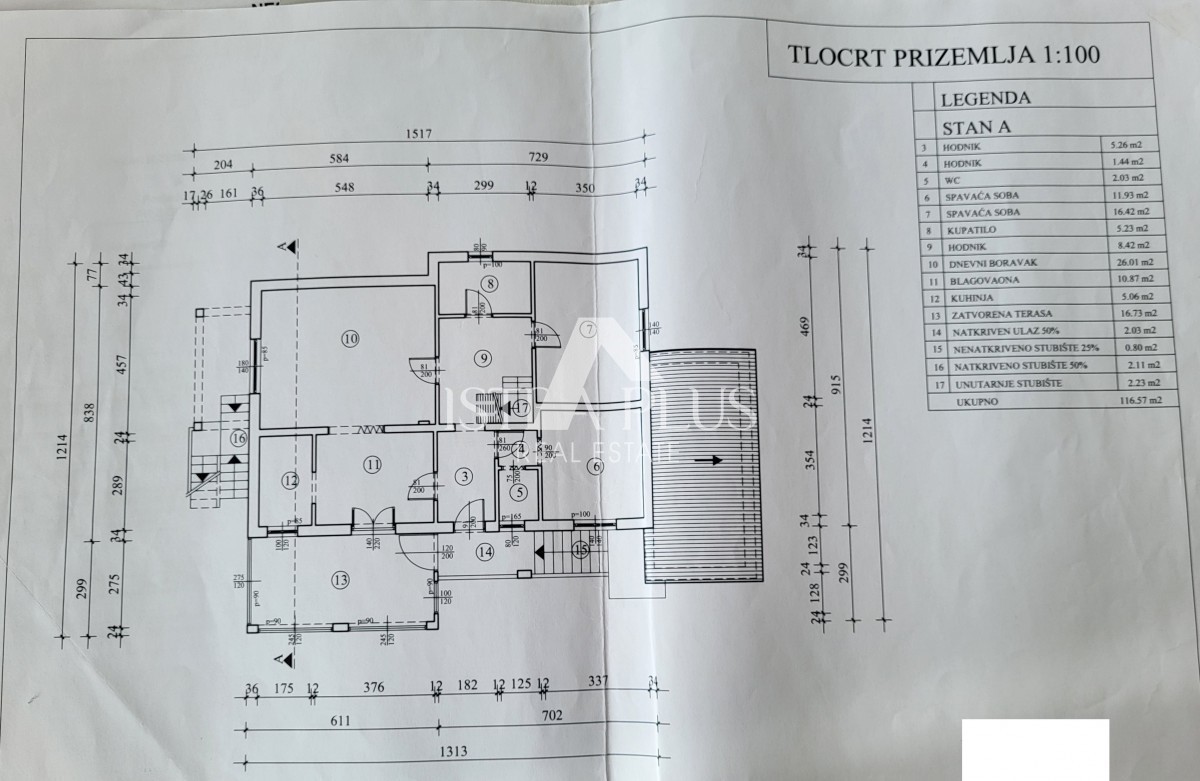 Hiša z dvema apartmajema - okolica Poreča