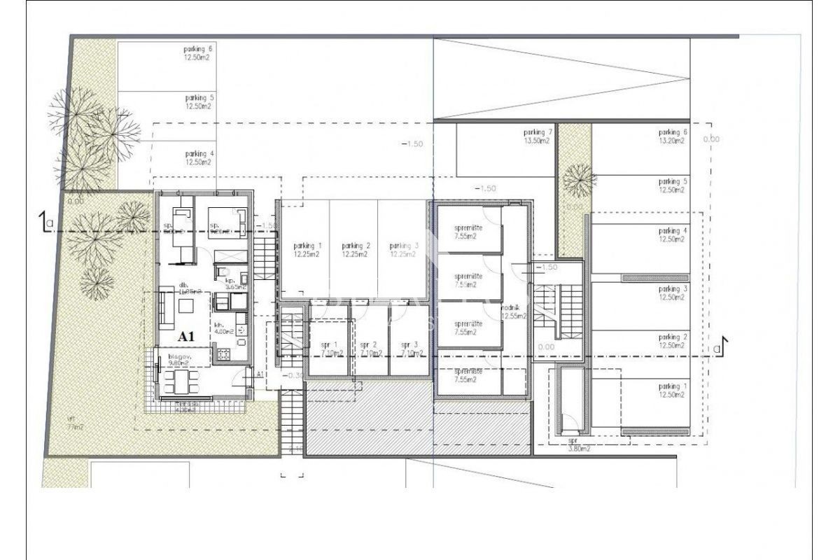 Apartma v 1. nadstropju 300 m od morja v novogradnji!