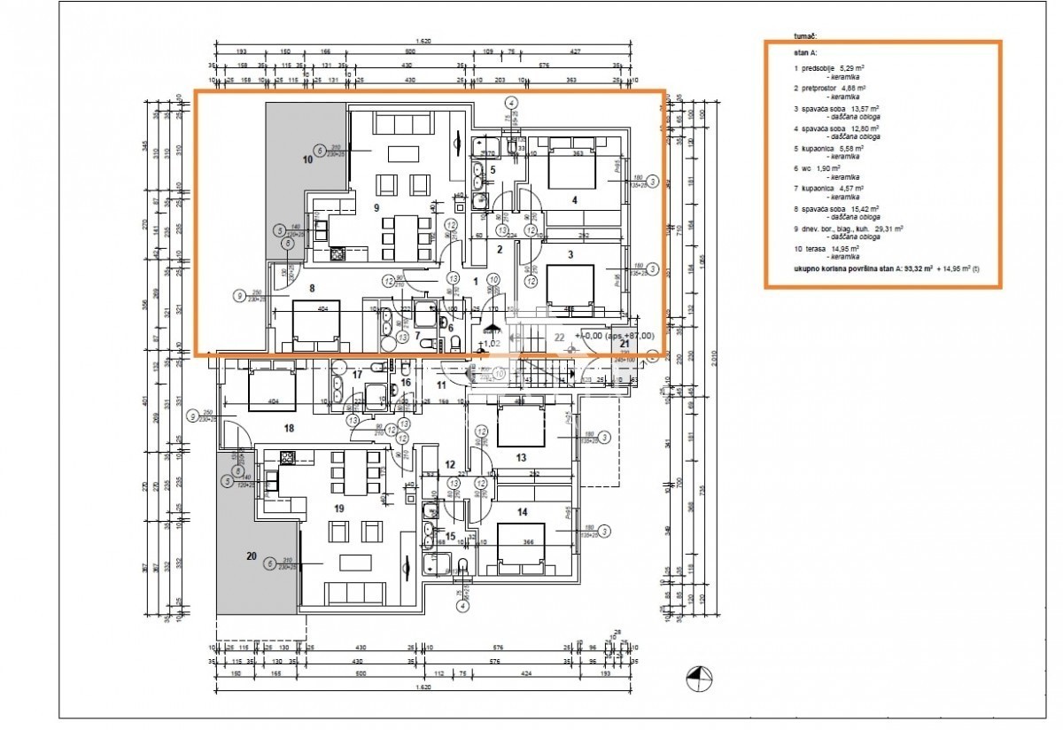 Novo stanovanje v pritličju z bazenom - okolica Poreča - Apartma A