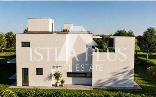 Istra, Poreč 9km - Gradbeno zemljišče (POGLED NA MORJE) z veljavnim gradbenim dovoljenjem in infrastrukturo