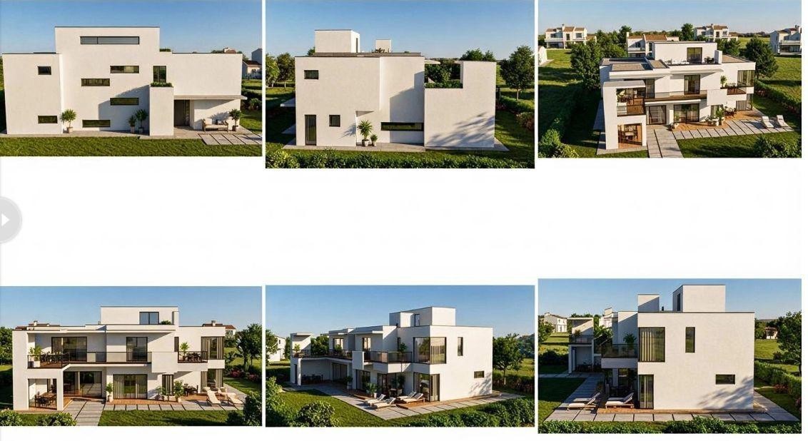 Istra, Poreč 9km - Gradbeno zemljišče (POGLED NA MORJE) z veljavnim gradbenim dovoljenjem in infrastrukturo