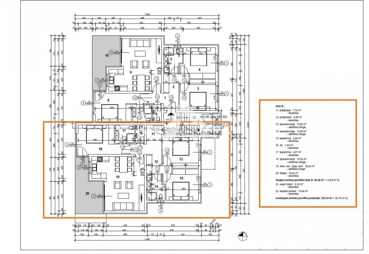 Novo stanovanje v pritličju z bazenom - okolica Poreča - Apartma B