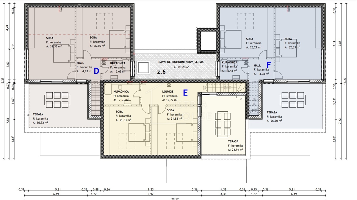 Rovinj, nov dvoetažni apartma, Apartma D