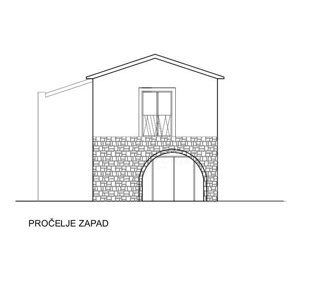 Rovinj, Bale, zemljišče z gradbenim dovoljenjem