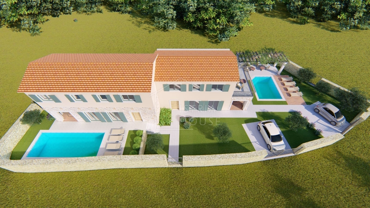 Rovinj, Bale, zemljišče z gradbenim dovoljenjem