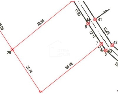Poreč, okolica, gradbeno zemljišče pravilne oblike