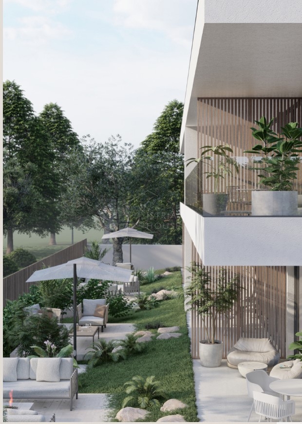 Rovinj, okolica, stanovanje v novogradnji z vrtom