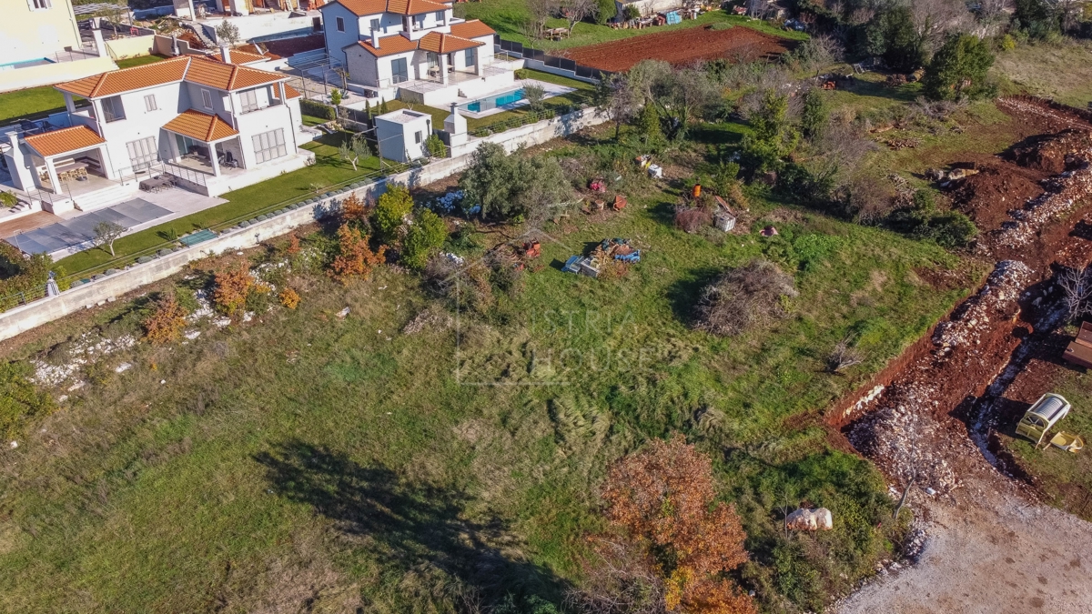 Poreč, okolica, gradbeno zemljišče s pogledom na morje