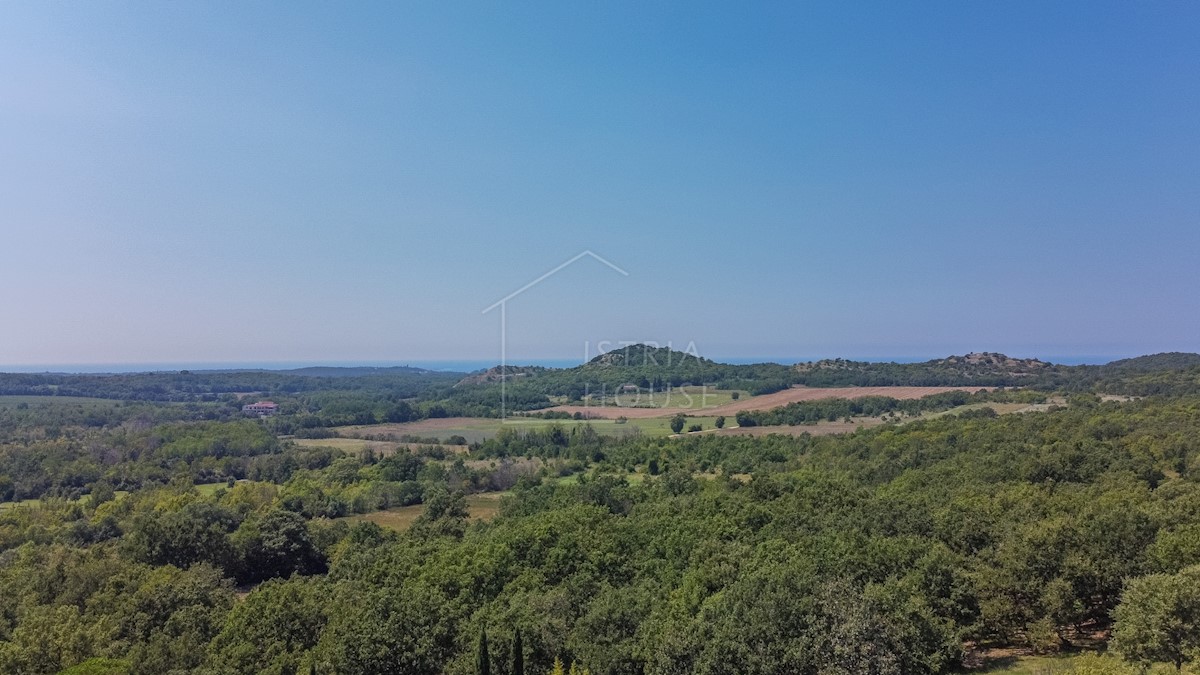 Poreč, okolica, gradbeno zemljišče z razgledom